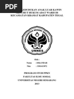 Download 56 Kedudukan Anak Luar Kawin Menurut Hukum Waris Adat by iskandariskandar SN230228530 doc pdf