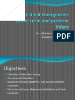 Gastrointestinal Emergencies of the Term and Preterm Infant