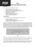 Memory and Operating System: Objectives