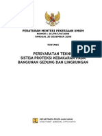 Permen PU no. 26 tahun 2008 ttg Persyaratan Teknis Sistem Proteksi Kebakaran Pada Bangunan Gedung dan Lingkungan.pdf