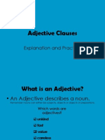 Adjective Clauses: Explanation and Practice