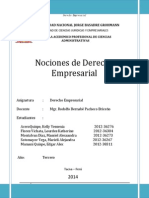 Nociones de Derecho Empresarial: Universidad Nacional Jorge Basadre Grohmann