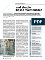 Effective and Simple Condition Based Maintenance