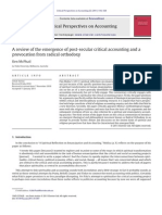 Critical Perspectives on Accounting Volume 22 Issue 5 2011 [Doi 10.1016_j.cpa.2011.01.007] Ken McPhail -- A Review of the Emergence of Post-secular Critical Accounting and a Provocation From Radical Orthodoxy