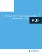 Barclays Zimbabwe Annual Report 2013 Financial Audit Financial - 