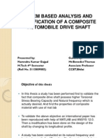 A Fem Based Analysis and Modification of A Composite Automobile Drive Shaft