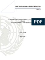 Gasto público en México y desarrollo humano: Análisis de incidencia y equidad