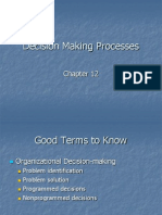 Decision Making Processes