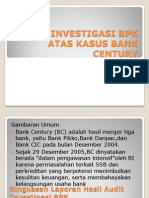 Audit Investigasi BPK Atas Kasus Bank Century