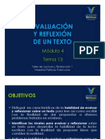 Evaluación y Reflexión