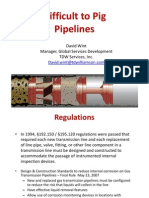 Pipeline Integrity and Difficult To Pig Pipelines