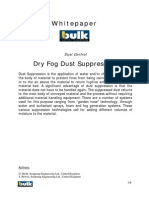 Dry Fog Dust Suppression