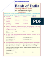 5.State Bank of India August 2011 REASONING .Text.marked.text.Marked