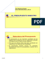 Presupuestos financieros y principales estados financieros