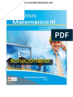 Solucionario Analisis Matematico III - Eduardo Espinoza Ramos