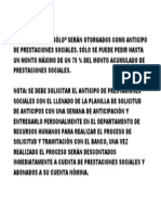 Anticipos Prest Sociales Nota