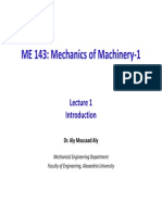 Mechanics of Machinery-Introduction