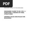 (USEFUL) 45910271 Designers Guide To en 1993-1-1 Eurocode 3 Design of Steel Structures