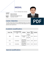 Md. Murshedul Alam: Career Objective
