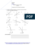 34 - Guía Nº34 De Ejercicios PSU - La Recta - interpretacion de graficas de rectas y analisis de la pendiente