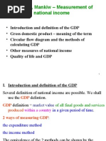 Chap 10, Mankiw - Measurement of National Income