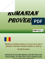 Romanian Proverbs