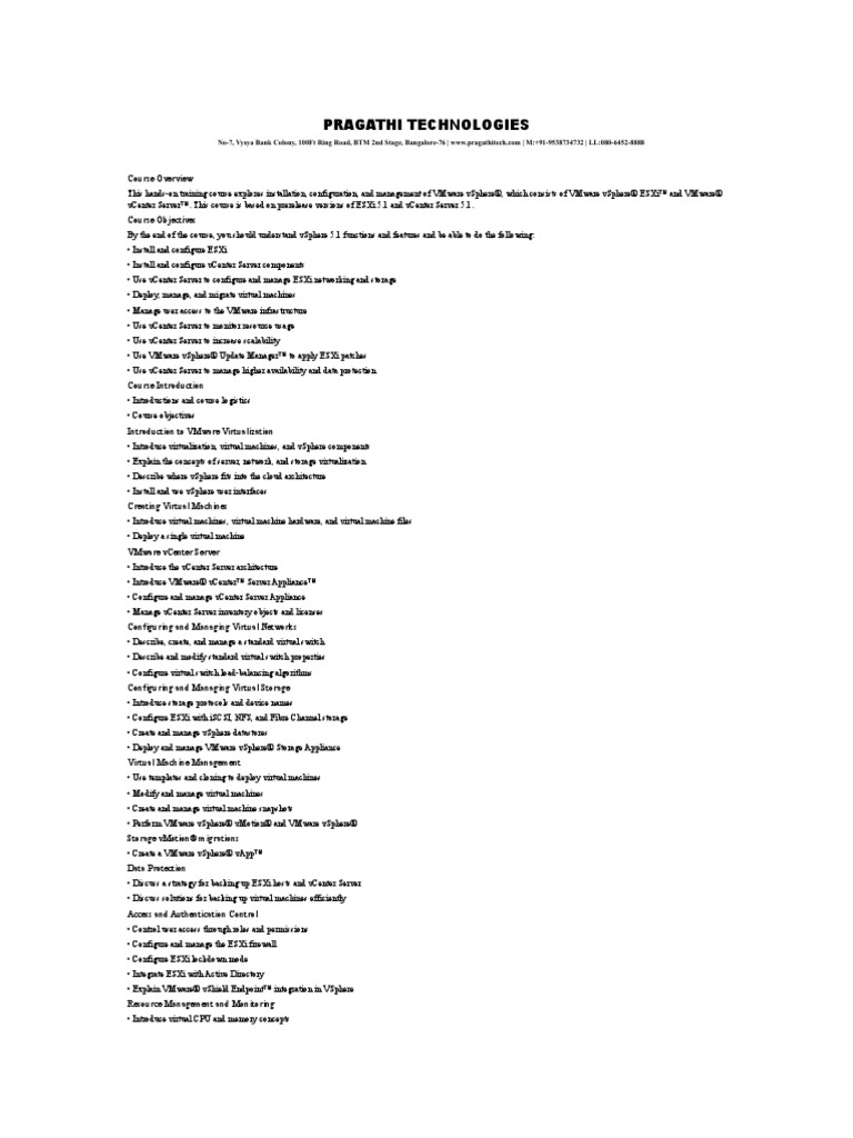 Vmware Vsphere (Install Configure Manage) | PDF | V Mware | Server ...