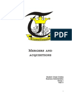 Mergers and Acquisitions