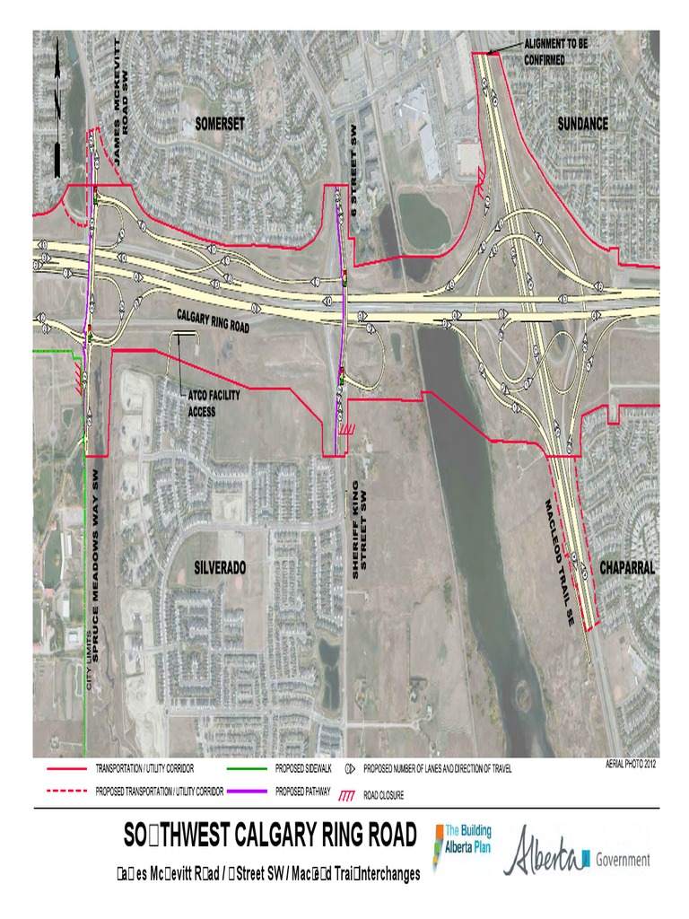 Calgary Sw Ring Road Map Pdf Southwest Ring Road | Pdf