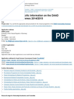 DAAD - Country-specific Information on the DAAD Scholarship Programmes 2014_2015 - DAAD - Deutscher Akademischer Austausch Dienst
