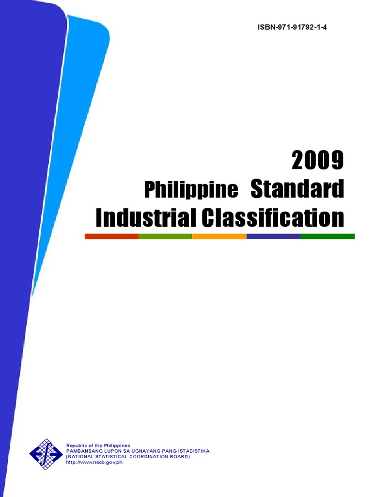 2009 philippine standard industrial classification pdf economics