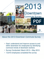 Downtown District Commute Survey