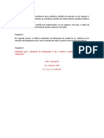 Admitindo Que A Eficiência de Refrigeração É de 2, Estime A Potência Consumida Pelo Compressor