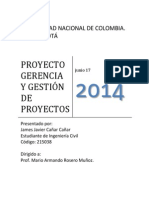 Documento Proyecto Gerencia y Gestión de Proyectos - James Cañar