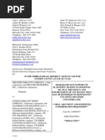 Download Powdr Corp June 12 2104 motion to stay any eviction order from Park City Mountain Resort filed in lease dispute with Talisker Corp Vail Resorts  by jasonblevins SN230327764 doc pdf