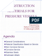 Construction Materials For Pressure Vesel