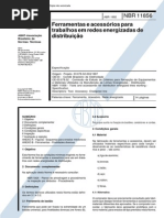 NBR 11856_92 (EB-2156) - CANC - Ferramentas e Acessórios Para Trabalhos Em Redes Energizadas de Distribuição - 14pag
