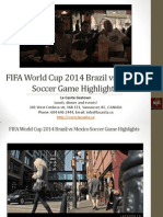 FIFA World Cup 2014 Brazil vs Mexico Soccer Game Highlights