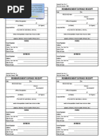 Reimbursement Expense Receipt Reimbursement Expense Receipt: Payee Payee