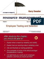 Employee Testing and Selection: Gary Dessler