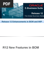 Oracle E Business Suite R12 BOM and WIP