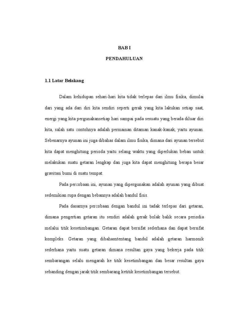 LAPORAN BANDUL MATEMATIS PDF