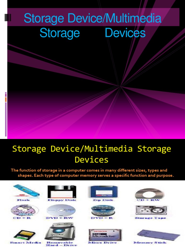 Storage Devices and Multimedia Devices | PDF | Dvd | Blu Ray