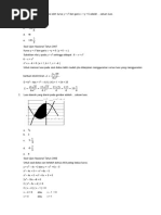 Soal Matematika Pembahasan Integral Luas Dan Volume