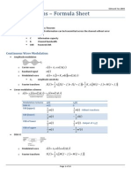 Elec3505 Formula Sheet