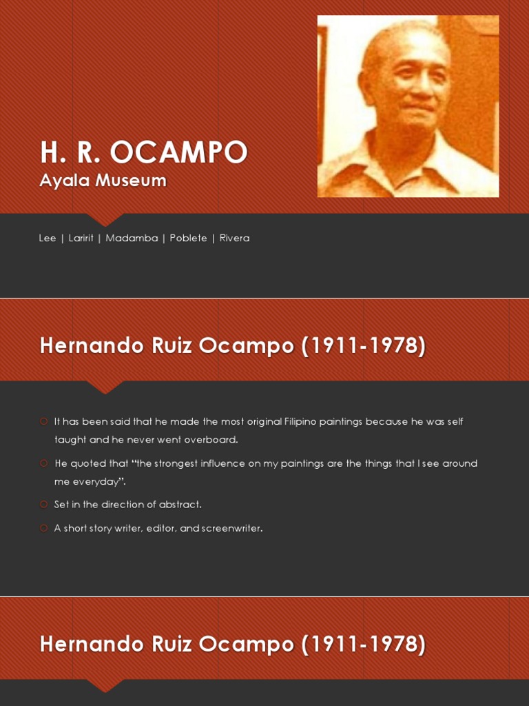 Hernando R. Ocampo: Art and Influence | PDF | Paintings