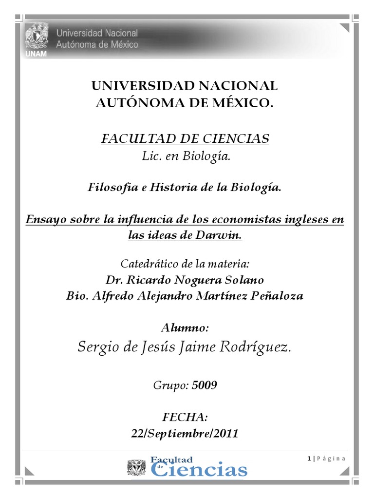 Darwin y Los Economistas Políticos PDF | PDF | Charles Darwin | Evolución