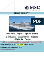 96 Ore de Vanzari Msc Cruises Msc Poesia 290