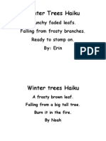 Winter Trees Haiku 