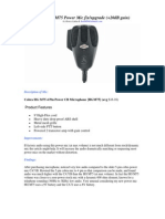 Cobra Pwr Mic Hg m75 Fix